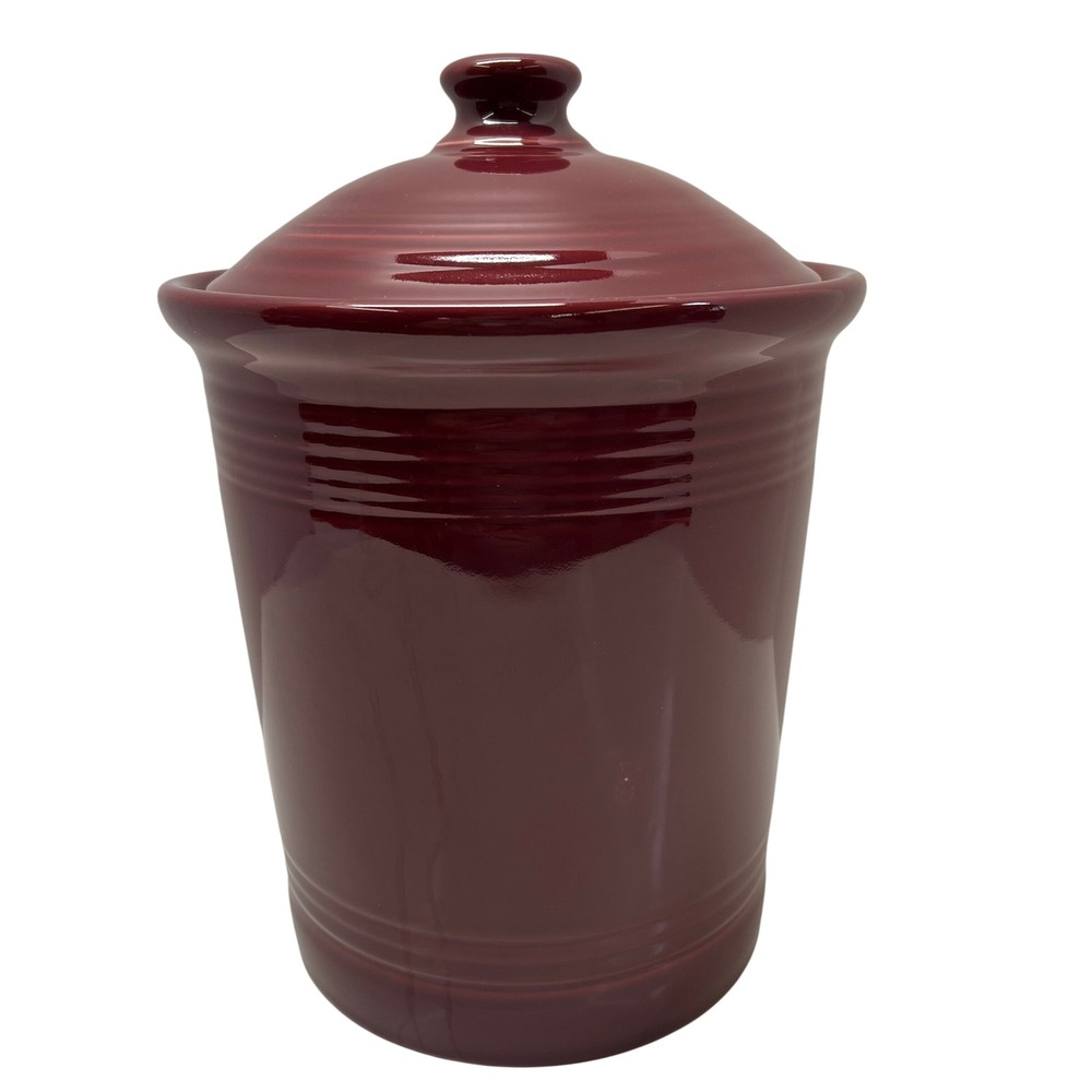Fiesta 3 Qt‎ 96oz Large Original Lidded Canister Retired Cinnabar Fiestaware USA